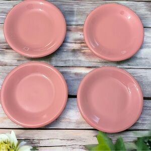 Vintage Baker Hart & Stuart Mauve Stoneware Salad Plates - Set of 4